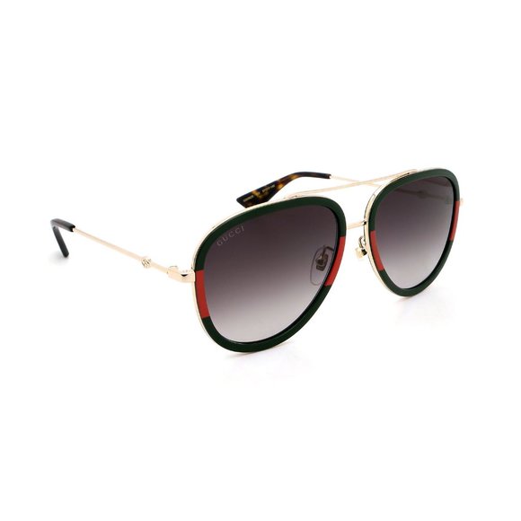 Stylish GUCCI Grey Gradient Pilot Sunglasses - Unisex, Timeless Elegance! main image 4
